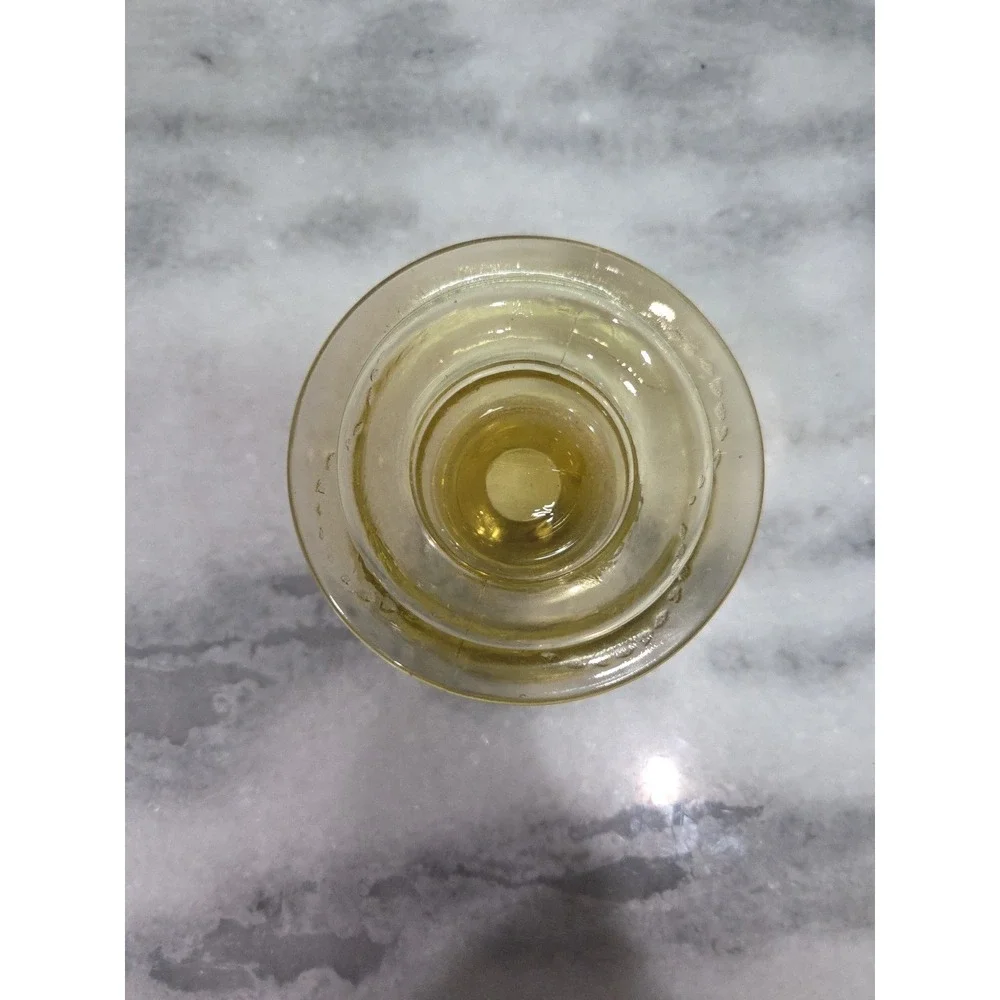 Federal Madrid Amber Glass Candlestick Holder,‎ Vintage Depression Glass, Decor